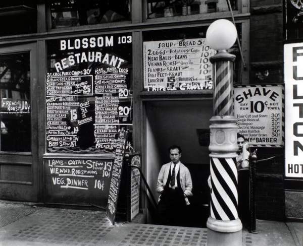 Blossom Restaurant, 103 Bowery, Manhattan by Bernice Abbott