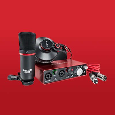 Focusrite Scarlett 2i2 Studio USB Audio Interface and Recording Bundle (2nd Gen)