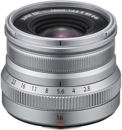 Fujifilm XF 16mm F2.8 R WR Lens (Silver)