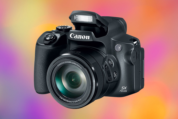 Best Travel Cameras 2019 Canon Powershot SX70 HS Digital Camera front flash