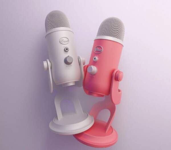 Blue Yeti Microphone Pink Dawn with Boom Arm Stand Pop Filter and Shock  Mount