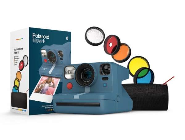 Blue Polaroid Instant Camera Aesthetic Sticker