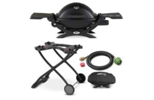 BBQ and Grill ideas for Super Bowl - Weber Q 1200 Gas Grill - LP Gas (Black)