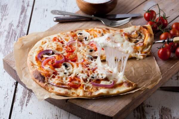 Homemade Pizza - food ideas for super bowl party - portable pizza oven